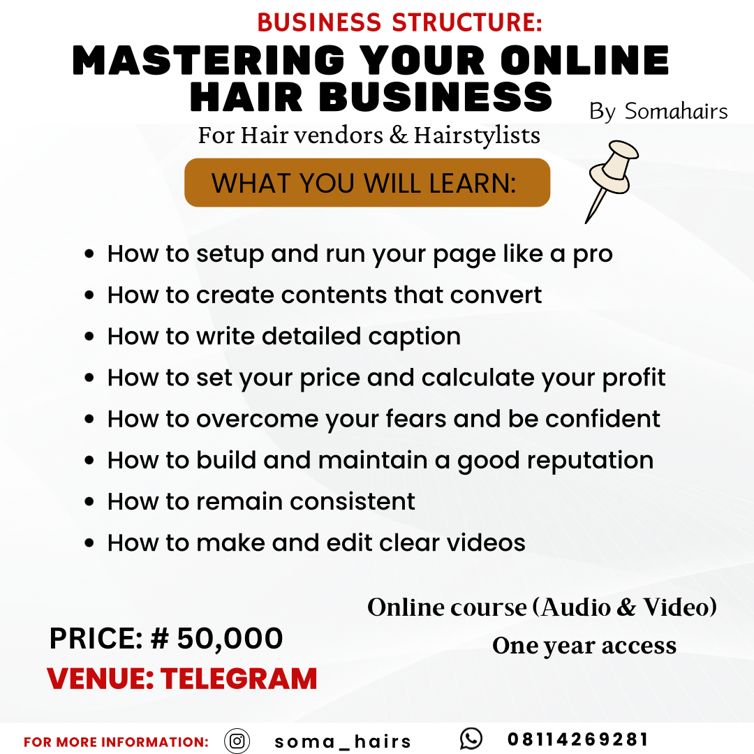 Online course flyer